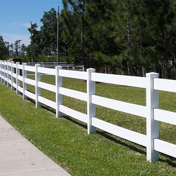 Customized 3rail PVC Horse Fence (5)